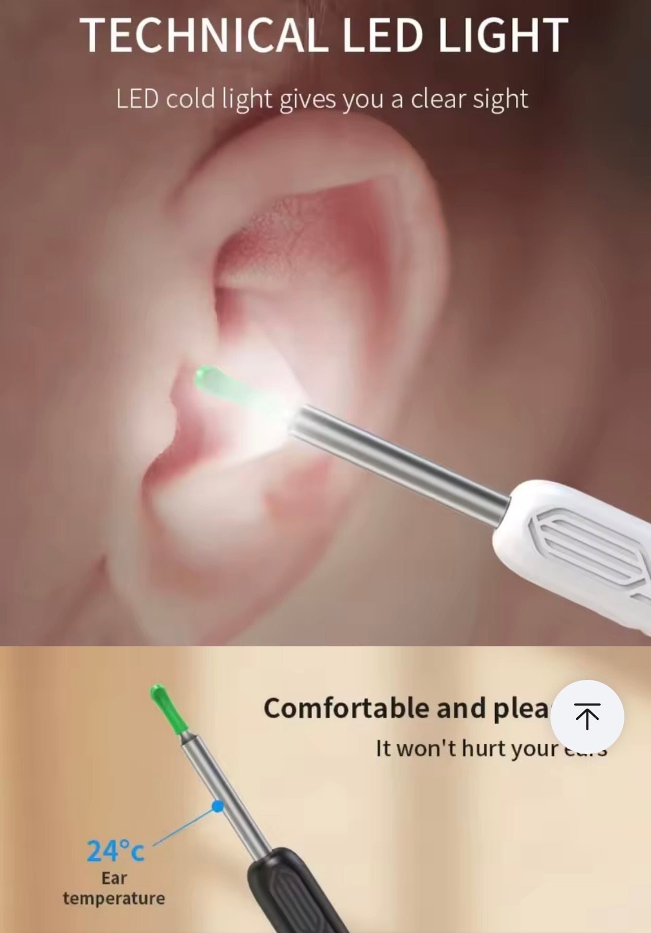 Ear Wax Remover Camera Wireless HD Ear Camera Cleaner Otoscope Endoscope