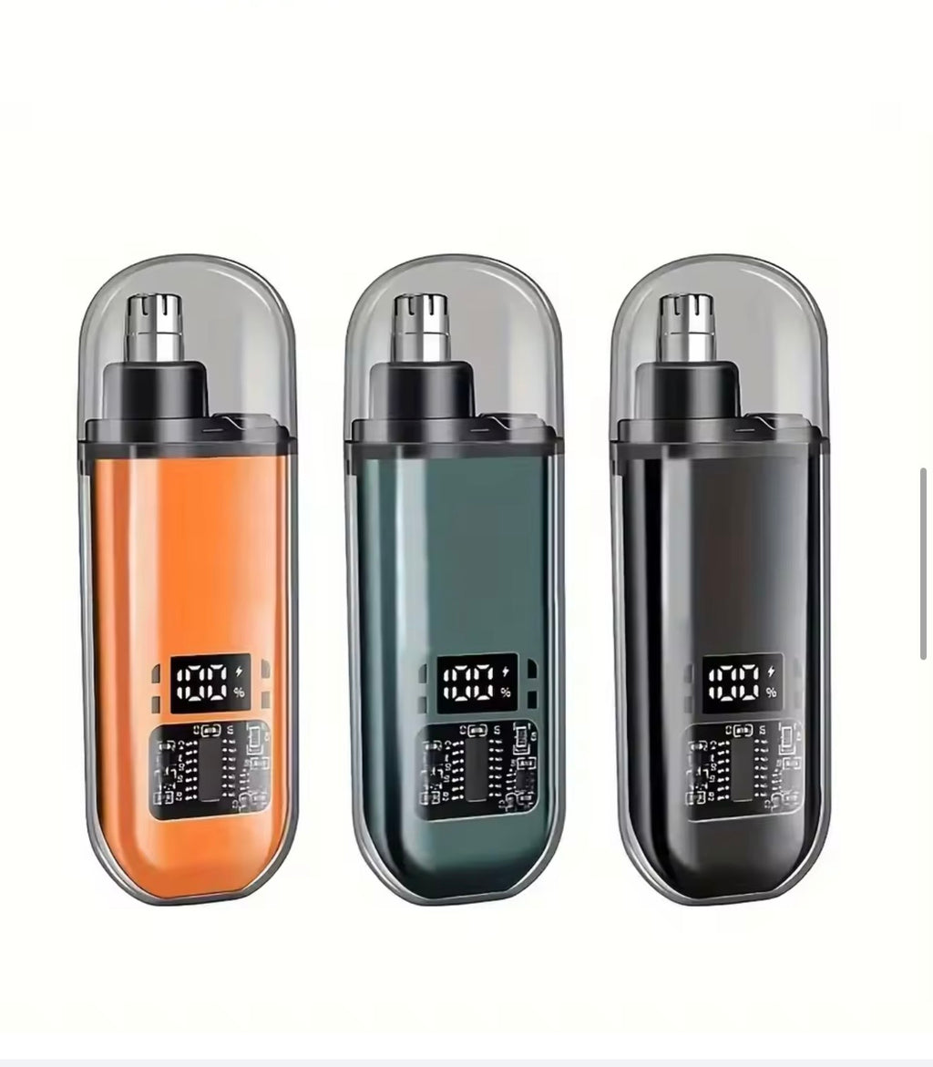 Electric Rechargeable Nose Hair Trimmer for Men & Women - Portable Mini USB