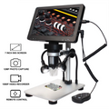 Digital USB Stereo Microscope 1200X with 7" HD Display & LED Light