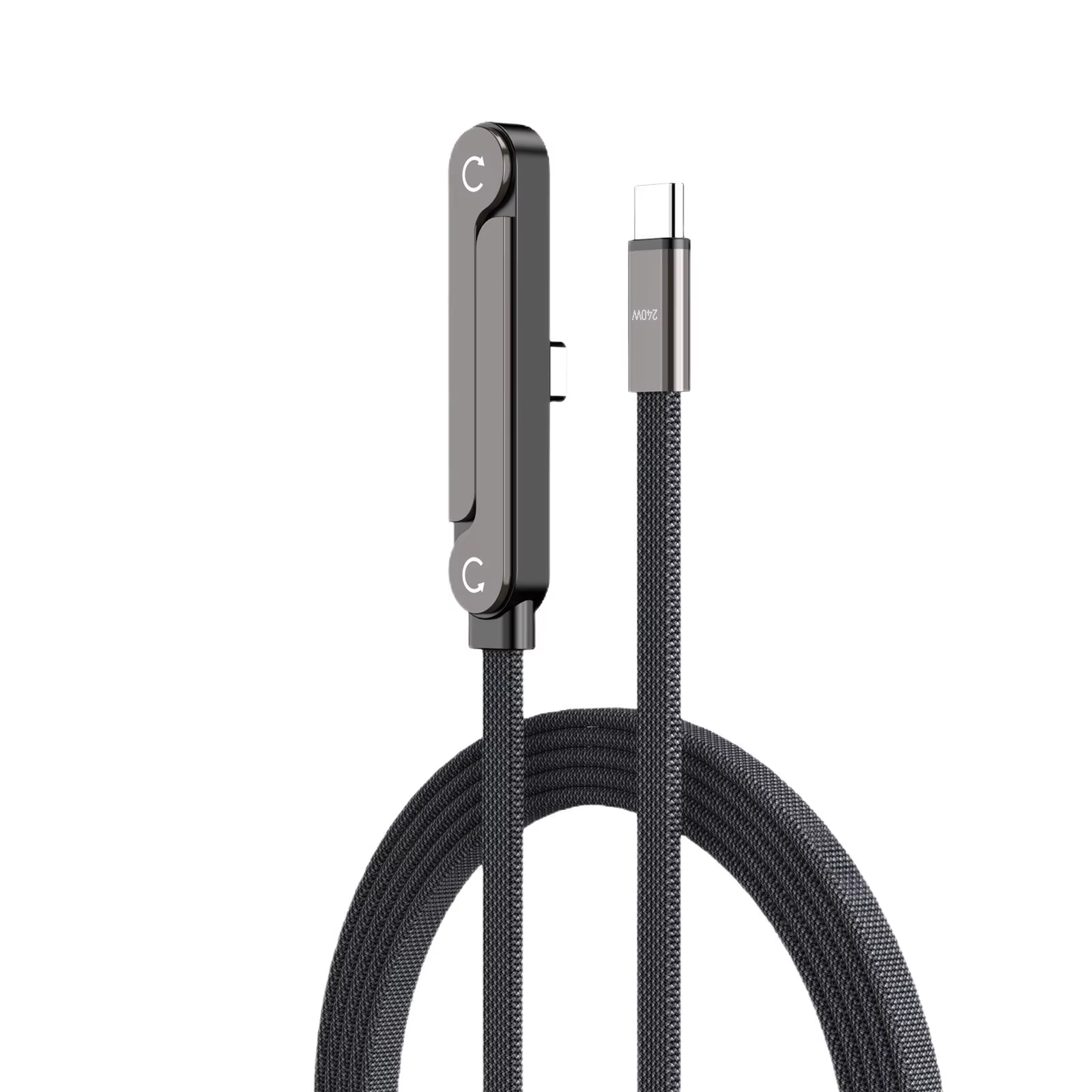 240W Gaming Cable with Built-In Foldable Phone Stand | Type-C to Type-C | 1.5m
