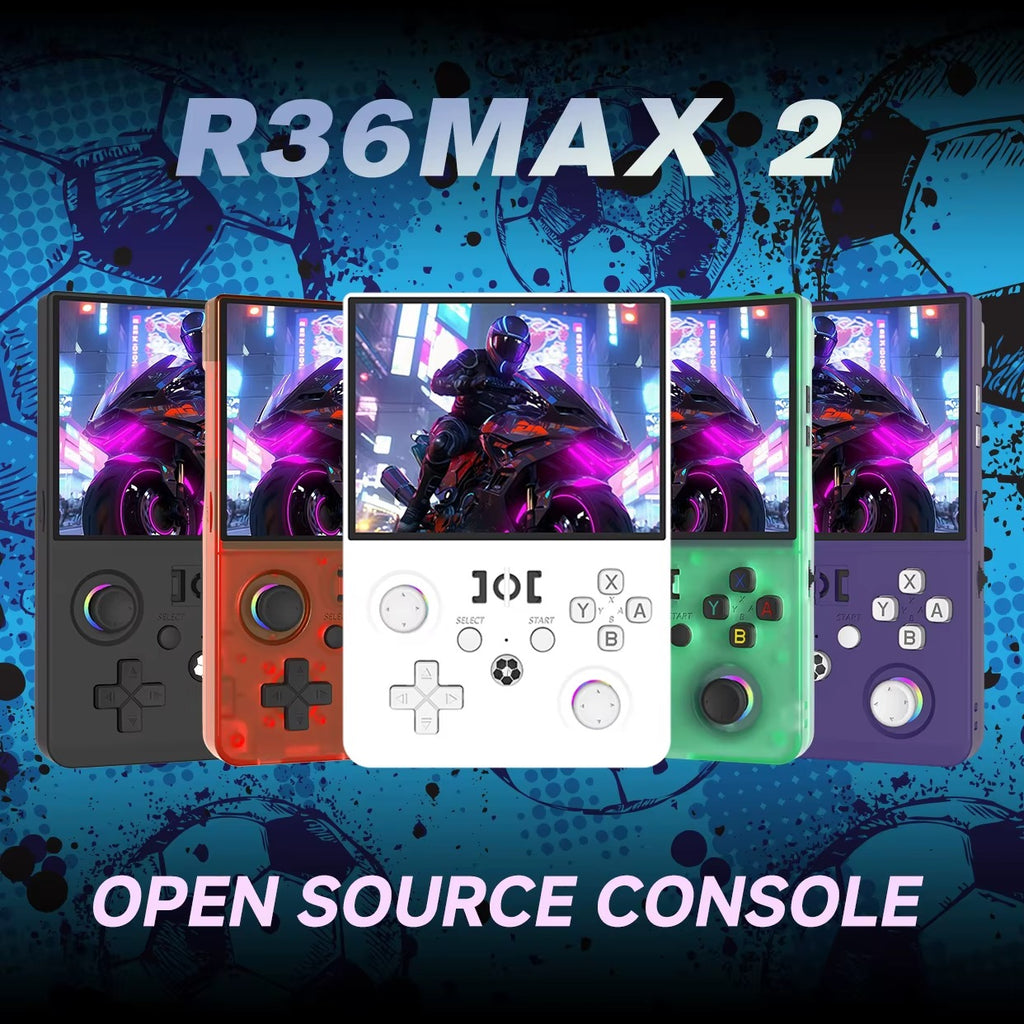 R36MAX 2 Retro Handheld Games Console - 4.5 inch IPS Screen, Open Source Linux - Jackson’s Cool Stuff
