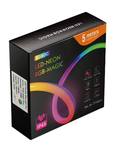 RGBIC LED Neon Rope Light – USB 5V, IP65 Water-Resistant, App Control - Jackson’s Cool Stuff