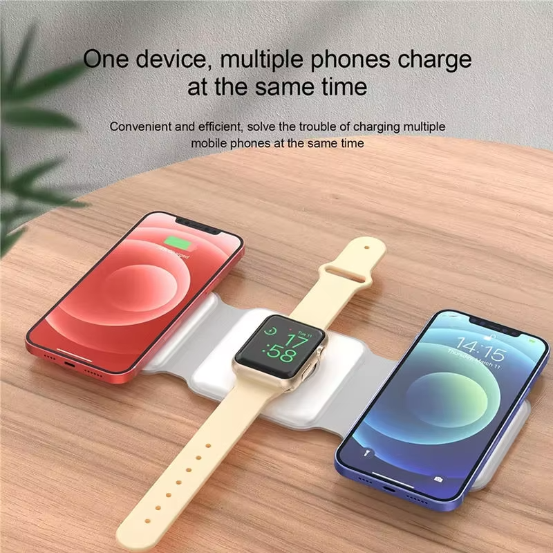 3-in-1 Foldable Magnetic Wireless Charger – iPhone, AirPods & Apple Watch