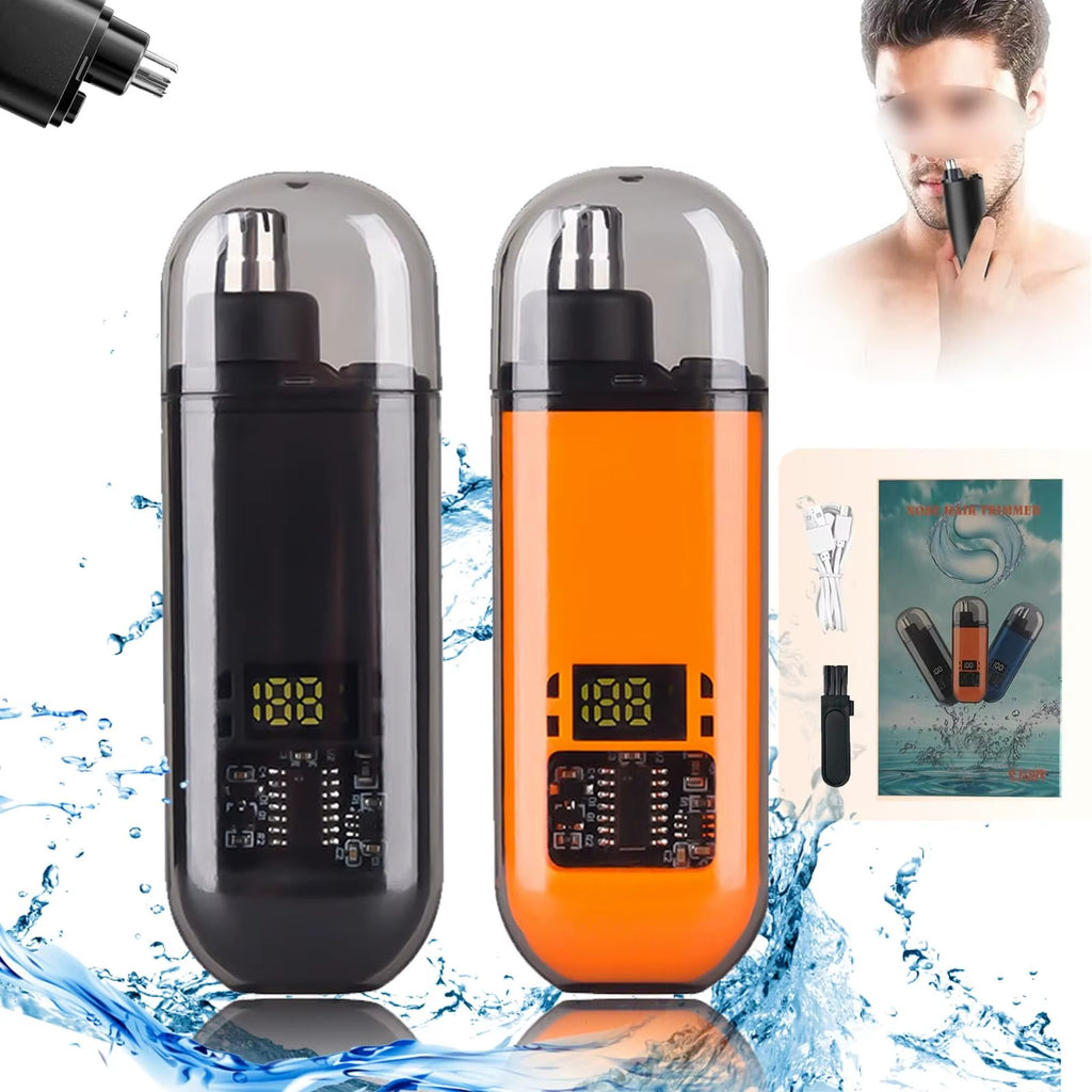 Electric Rechargeable Nose Hair Trimmer for Men & Women - Portable Mini USB