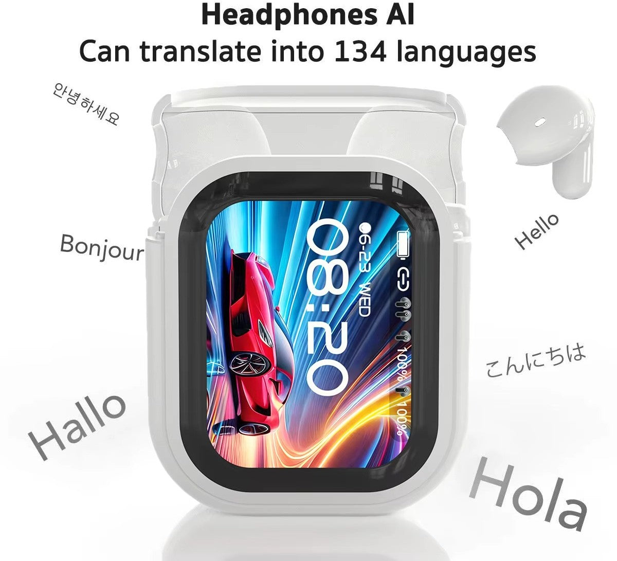 NE20 AI Translation Earbuds – Real-Time Translator, ENC Noise Reduction & HiFi Sound
