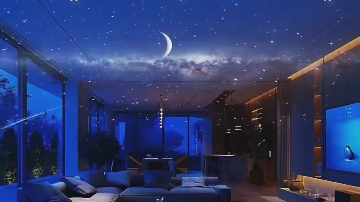 3D Galaxy Projector – 60 Dynamic Scenes, HD Planetarium with Bluetooth Speaker