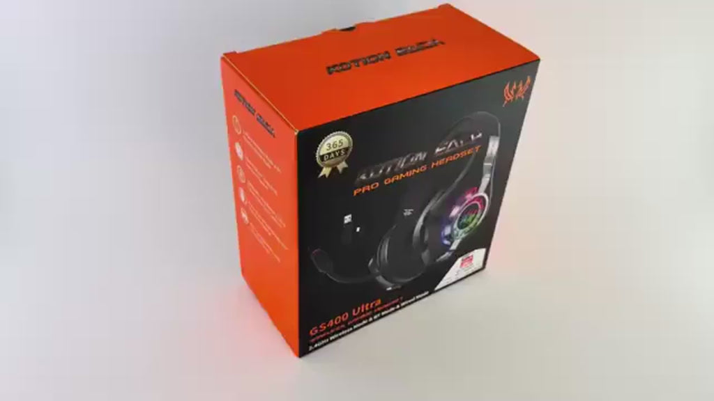KOTION EACH GS400 Ultra Wireless Gaming Headset, 7.1 Surround Sound, RGB, ANC