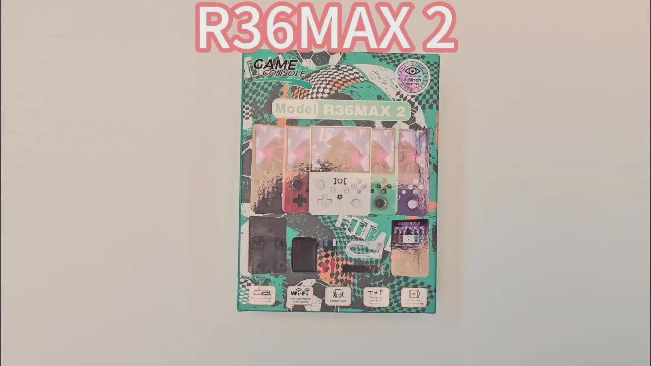 R36MAX 2 Handheld Game Console 4.5" | 128GB | Linux | Retro Pocket Gaming