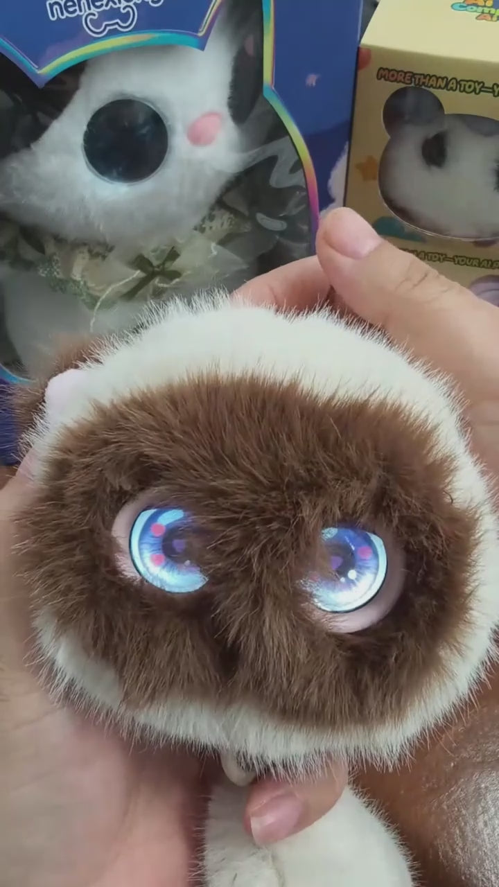 TechStar AI Cat Companion Interactive Plush Toy