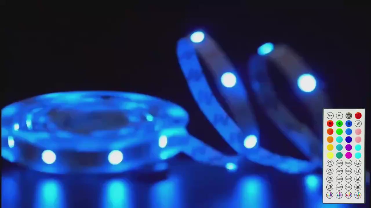 LED Strip Lights USB 5-20m RGB Colour Changing Tape for TV Kitchen Cabinet