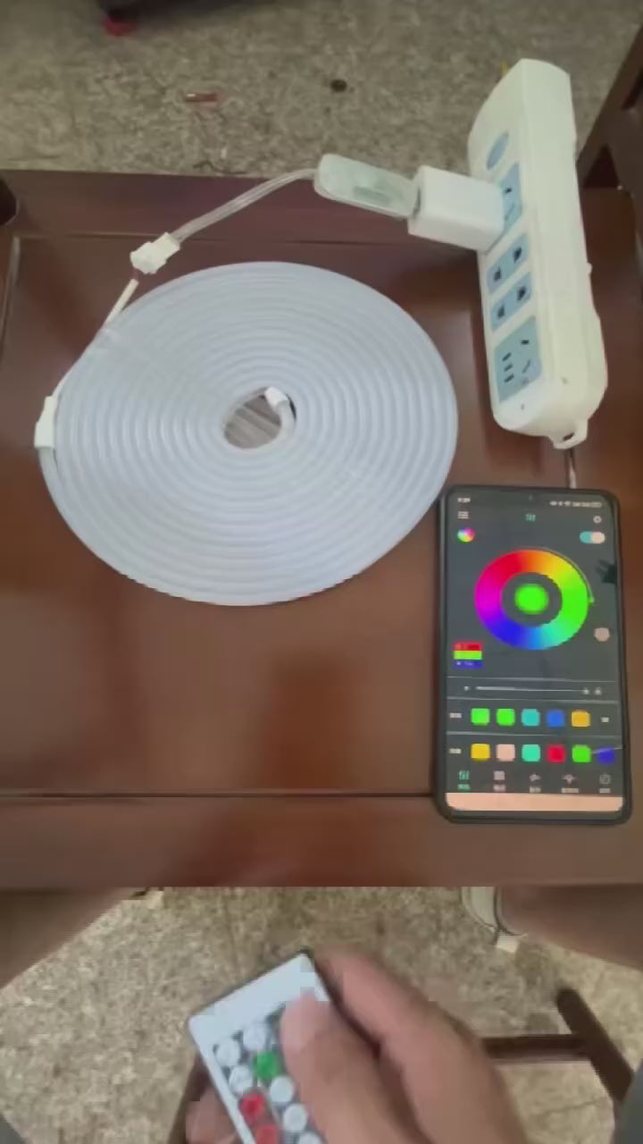 RGBIC LED PVC Neon Light Strip Kit – USB 5V, IP65 Waterproof, App Control