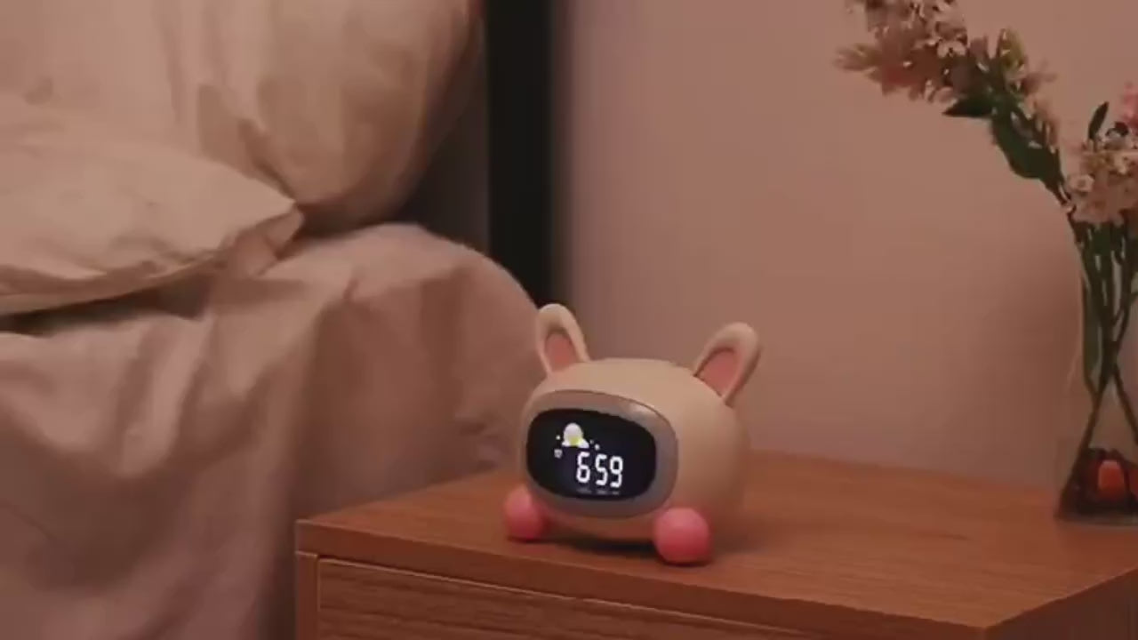 Kids Sleep Trainer & Sunrise Alarm Clock with 7-Colour Night Light & White Noise Machine