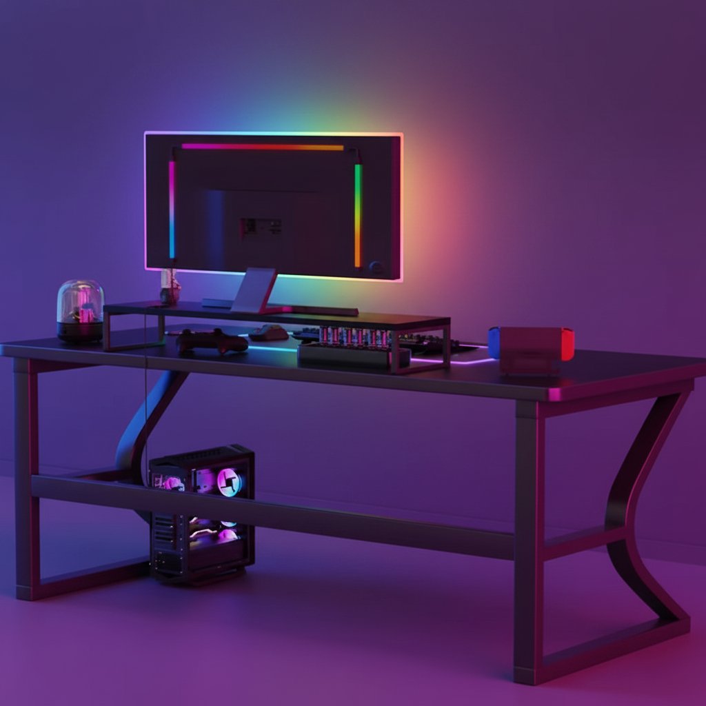 RGBIC LED Monitor Backlight Strip – Screen Sync USB Gaming Atmosphere Light 24" 27" 32" 34" - Jackson’s Cool Stuff