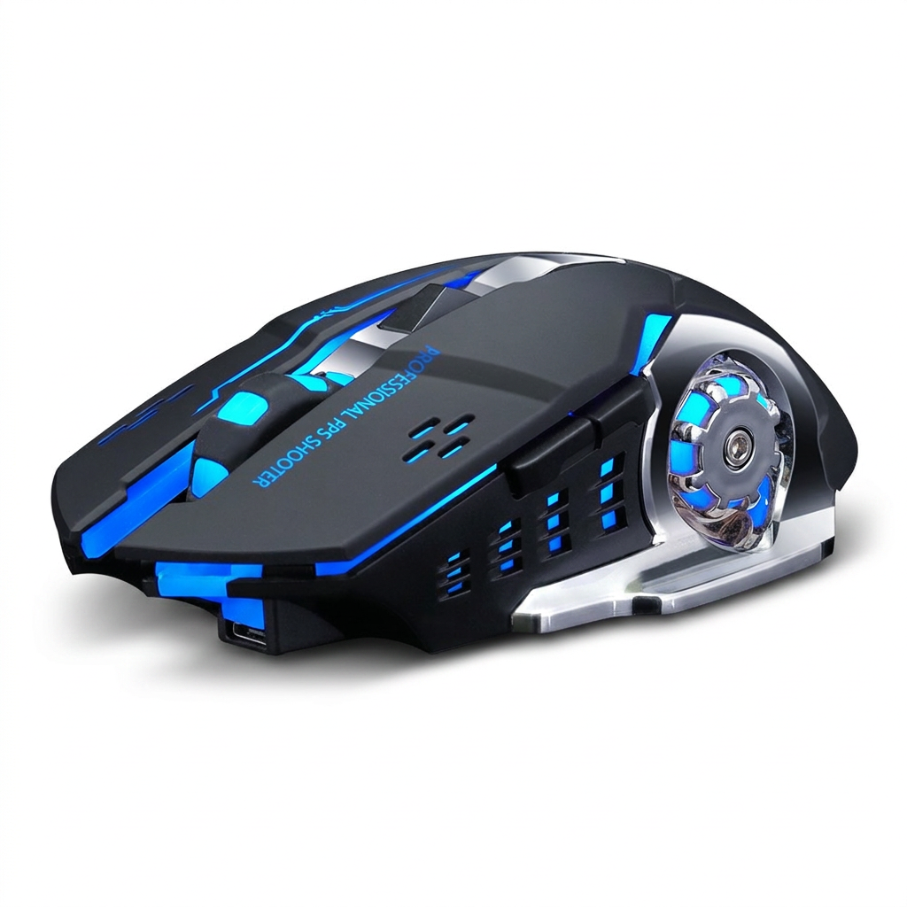 T-WOLF Q13B wireless gaming mouse side view