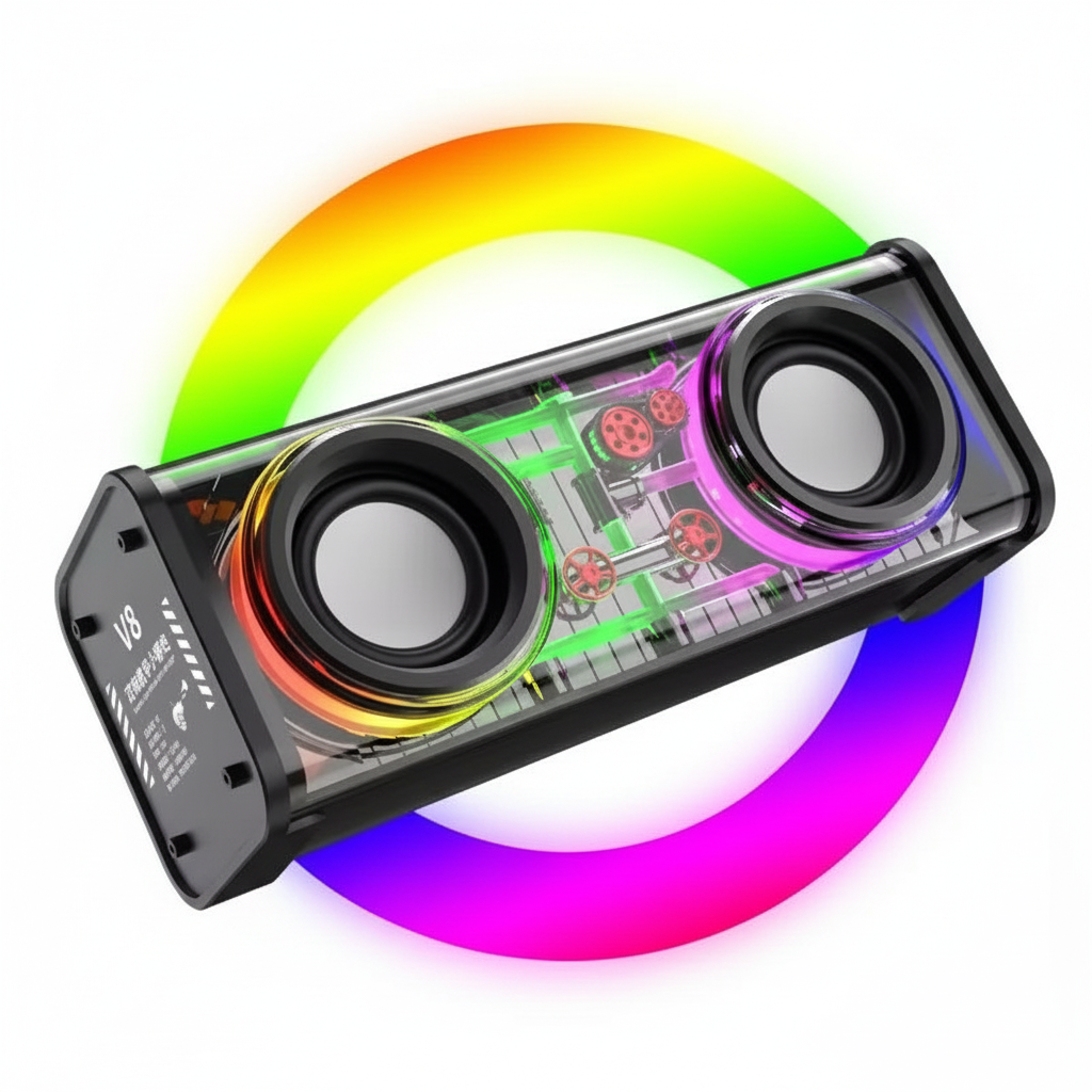 V8 RGB Speaker – White Background Retry