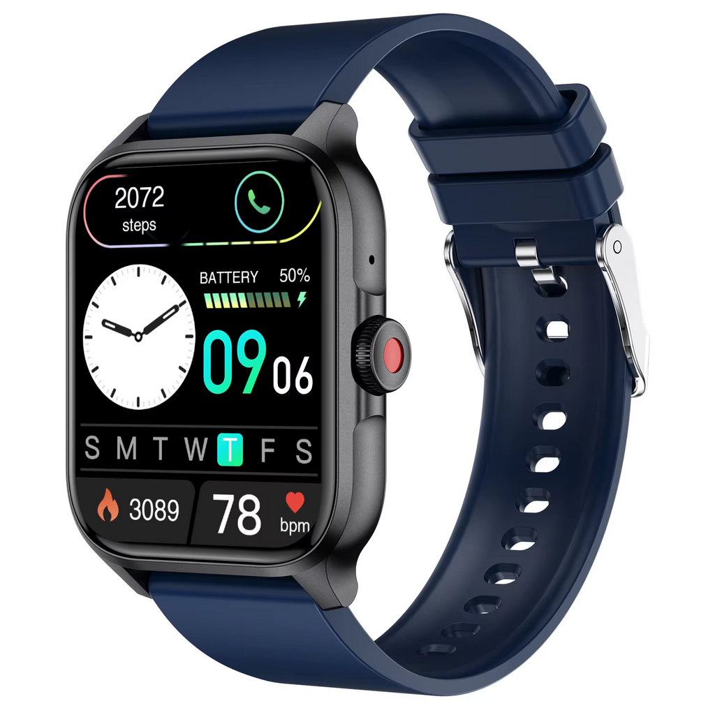 QX15 Smartwatch – Sport, Call, Voice Assistant, Hi-Fi Music & Body Temperature, Heart Rate