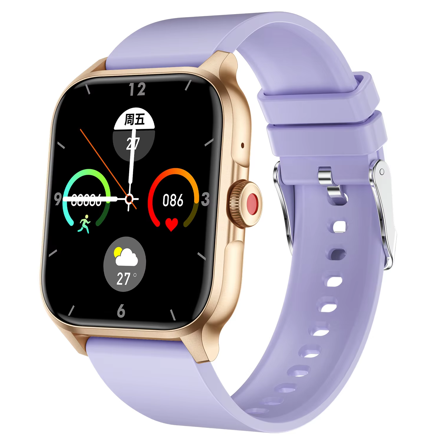 QX15 Smartwatch – Sport, Call, Voice Assistant, Hi-Fi Music & Body Temperature, Heart Rate