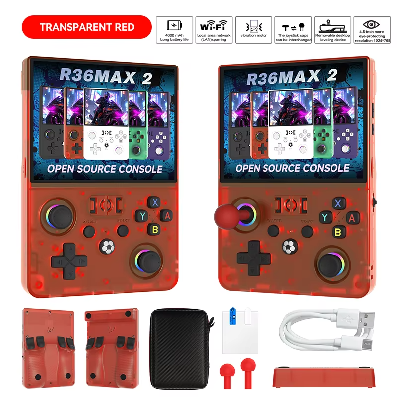 R36MAX 2 Handheld Game Console 4.5" | 128GB | Linux | Retro Pocket Gaming
