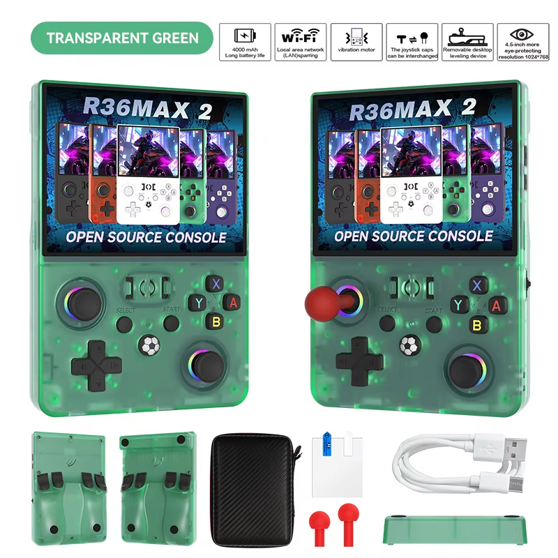 R36MAX 2 Handheld Game Console 4.5" | 128GB | Linux | Retro Pocket Gaming
