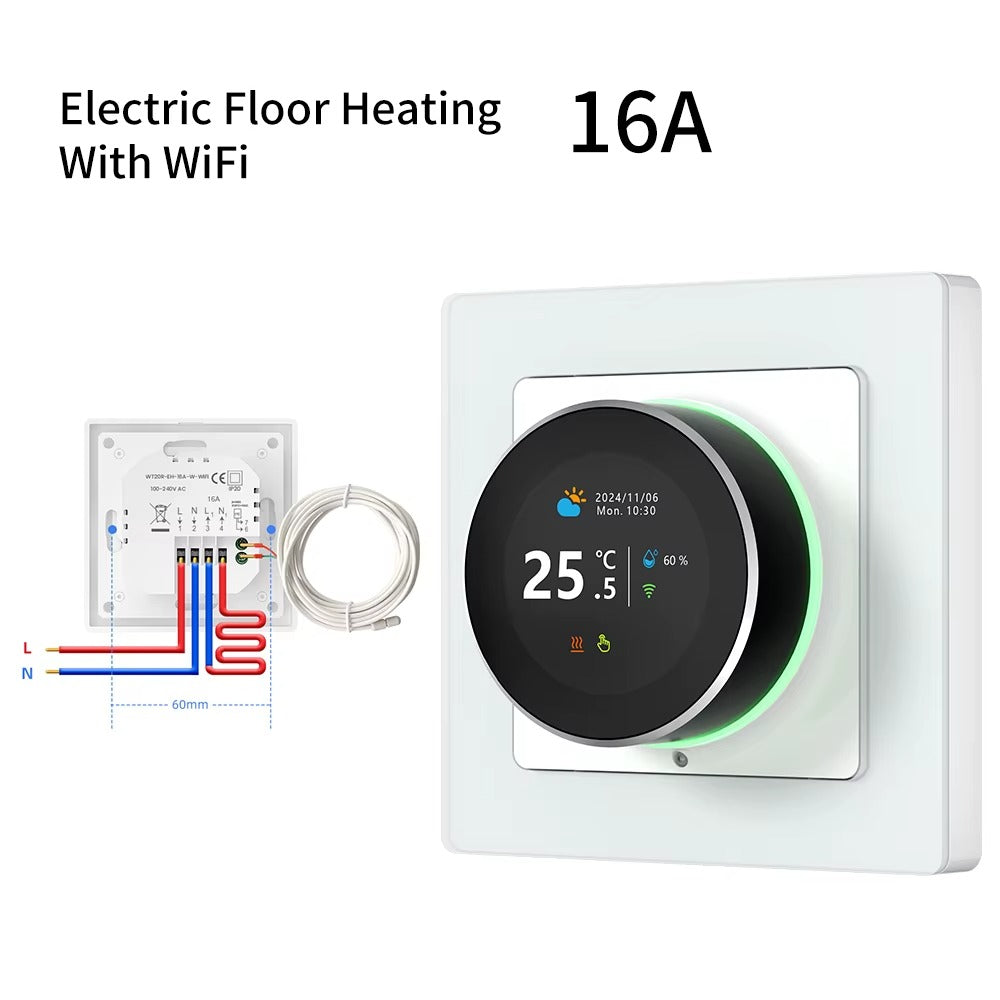 Avatto WT20R WiFi Smart Knob Thermostat – Electric Floor Heating & Water/Gas Boiler