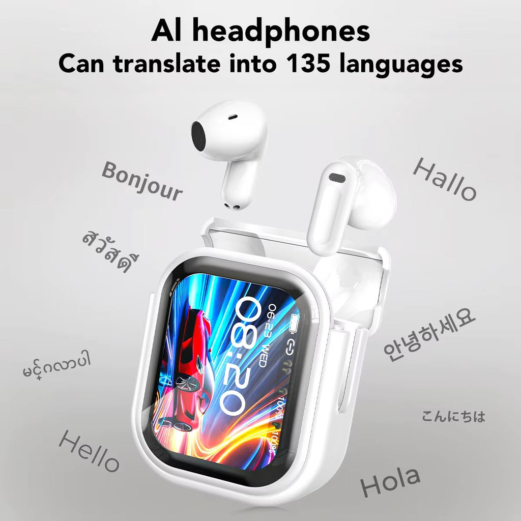 NE20 AI Translation Earbuds – Real-Time Translator, ENC Noise Reduction & HiFi Sound