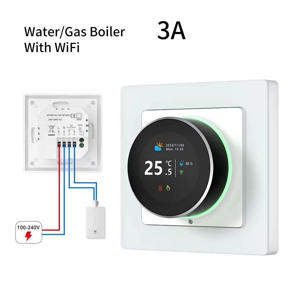 Avatto WT20R WiFi Smart Knob Thermostat – Electric Floor Heating & Water/Gas Boiler