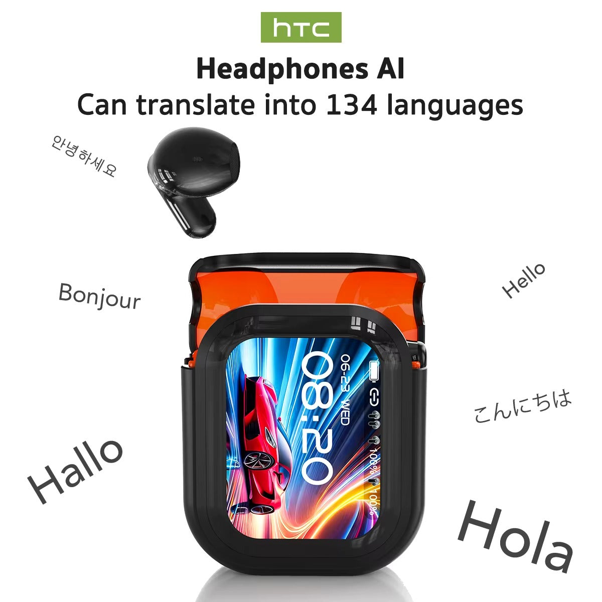 HTC NE20 TWS Earbuds with Real-Time AI Translation & ENC Noise Reduction